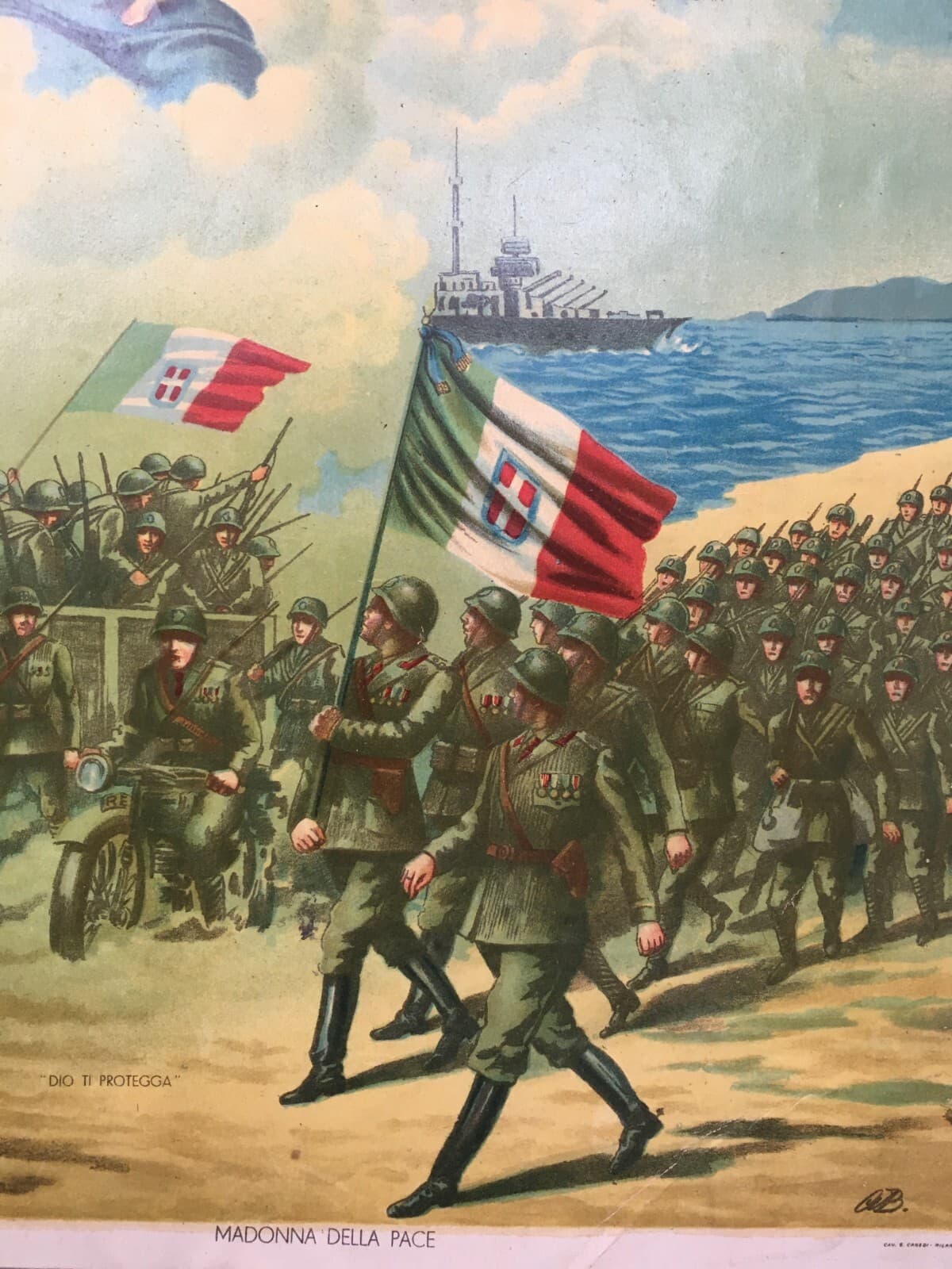 Madonna Della Pace: Militaria Della Grande Guerra Con Soldati E Simboli Patriottici