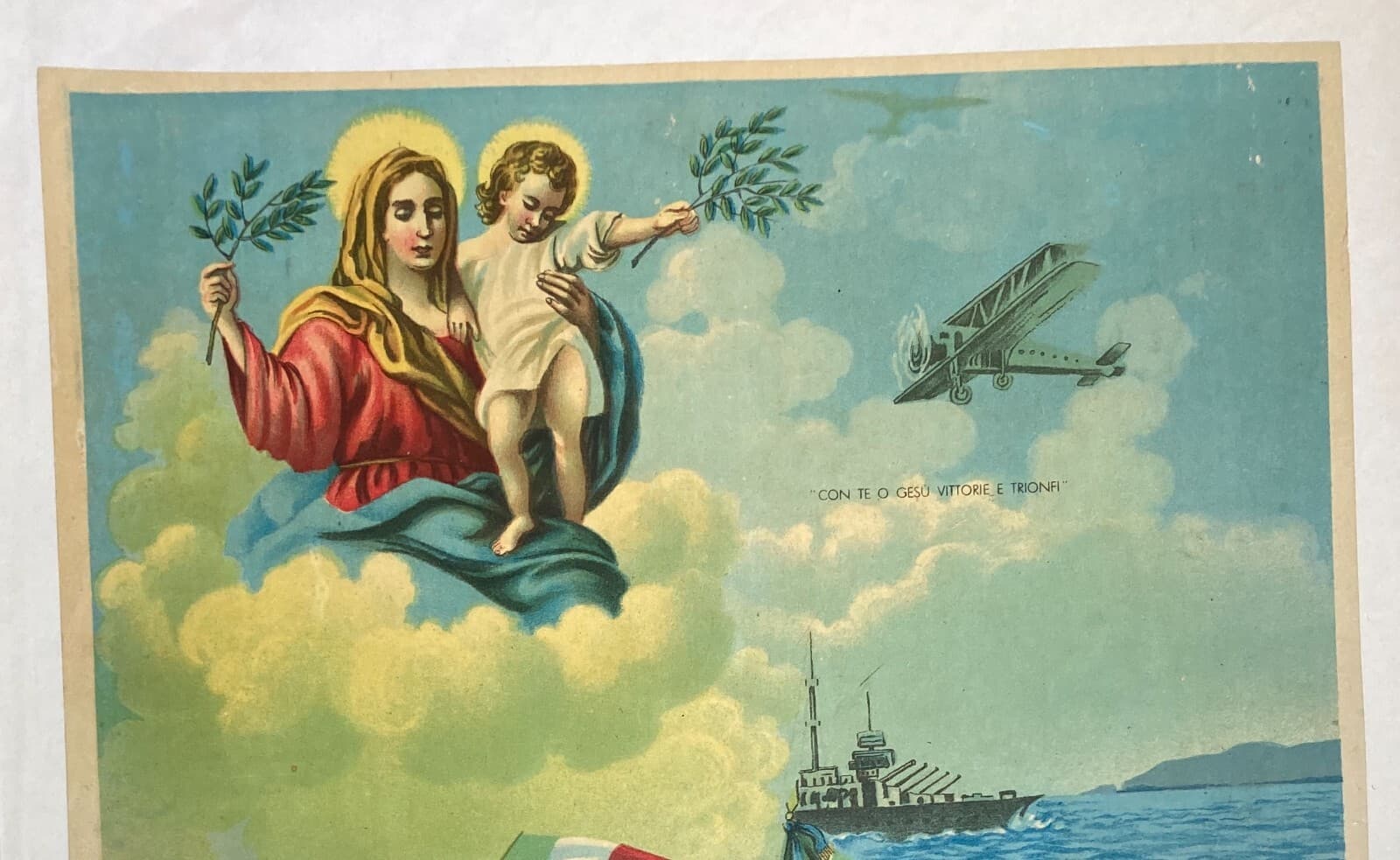 Madonna Della Pace: Militaria Della Grande Guerra Con Soldati E Simboli Patriottici