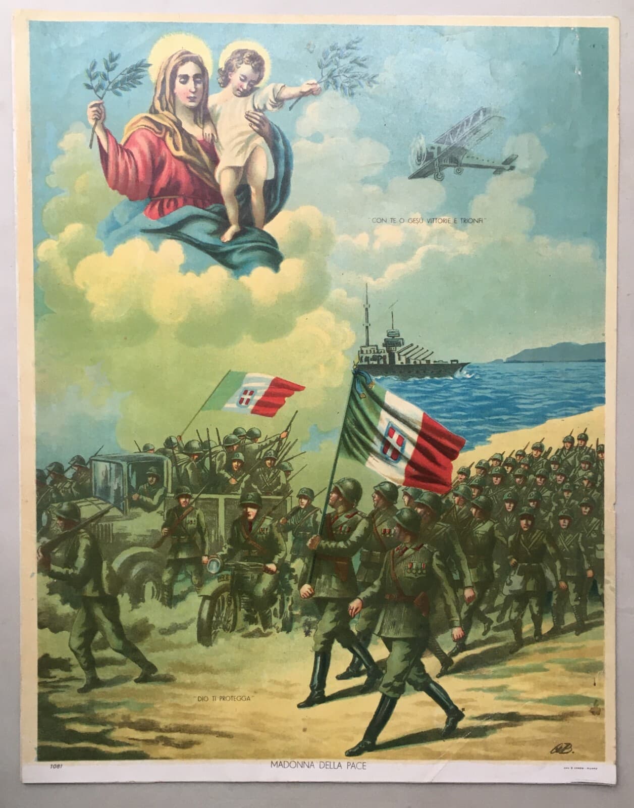 Madonna Della Pace: Militaria Della Grande Guerra Con Soldati E Simboli Patriottici