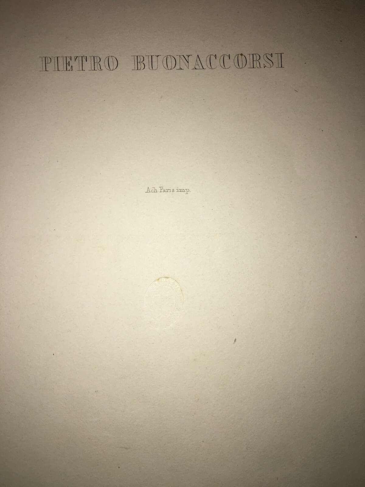 Pietro Buonaccorsi Detto Perin Del Vaga, Autoritratto. Incisione Di Levi Pollacco, Achille Paris, Metà XIX Secolo