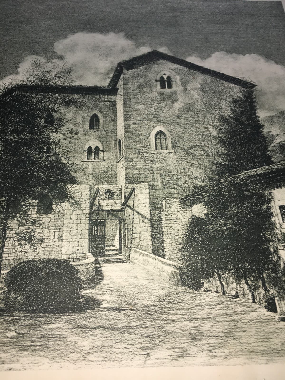Abruzzo: Architettura, Castello Lazzaroni, Gagliano Aterno. Grande Veduta, Zaccagna