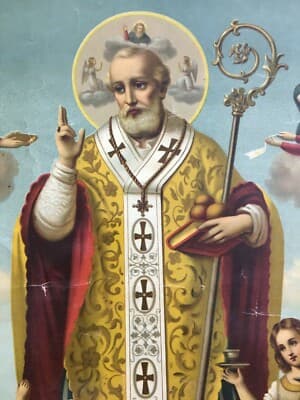 San Nicola Di Bari: Antica Iconografia Cromolitografica Devozionale
