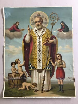 San Nicola Di Bari: Antica Iconografia Cromolitografica Devozionale
