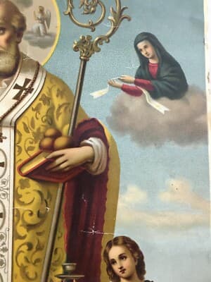 San Nicola Di Bari: Antica Iconografia Cromolitografica Devozionale