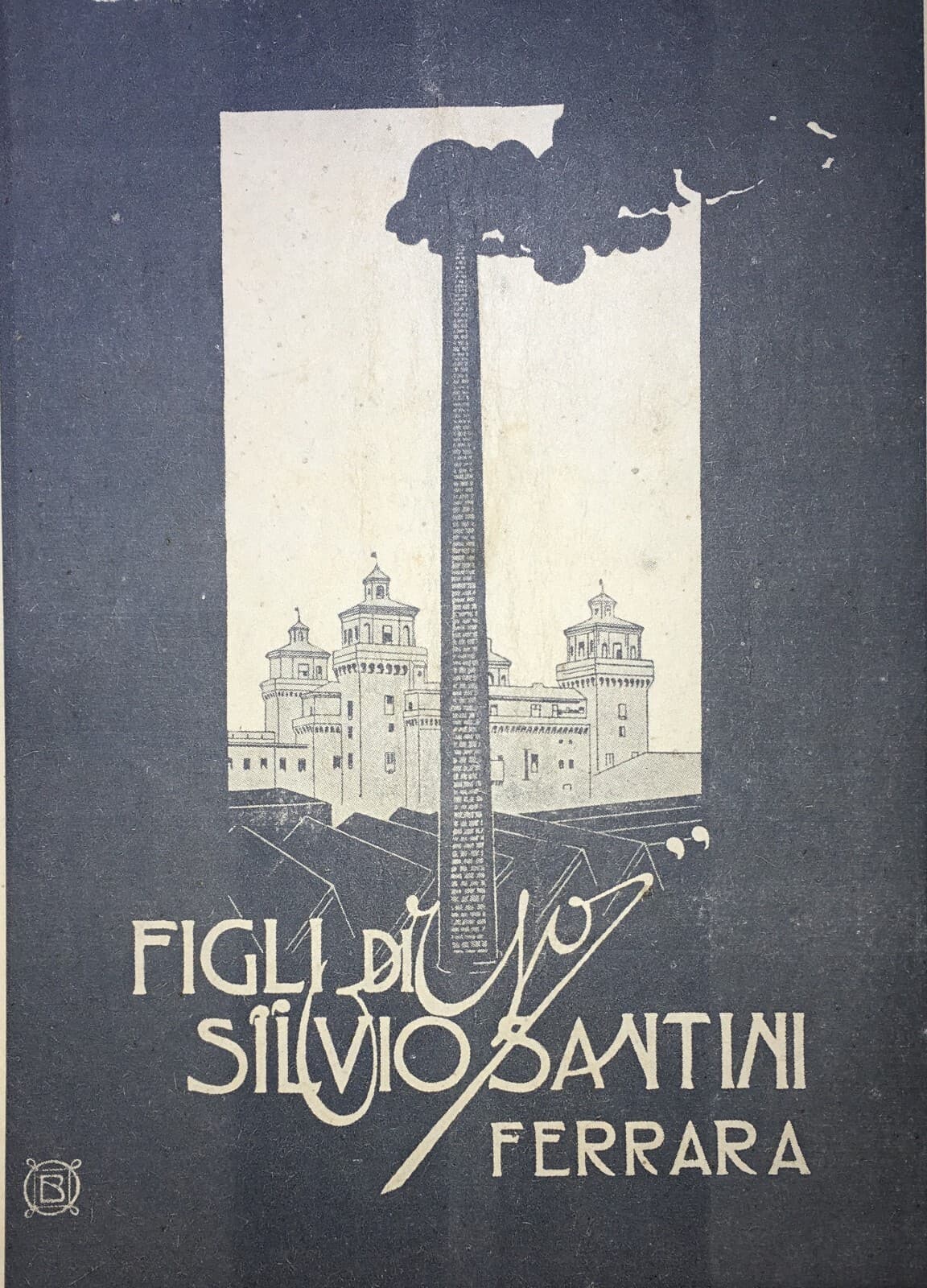 Ferrara, Antica Stampa Pubblicitaria Figli Di Silvio Santini, 1919