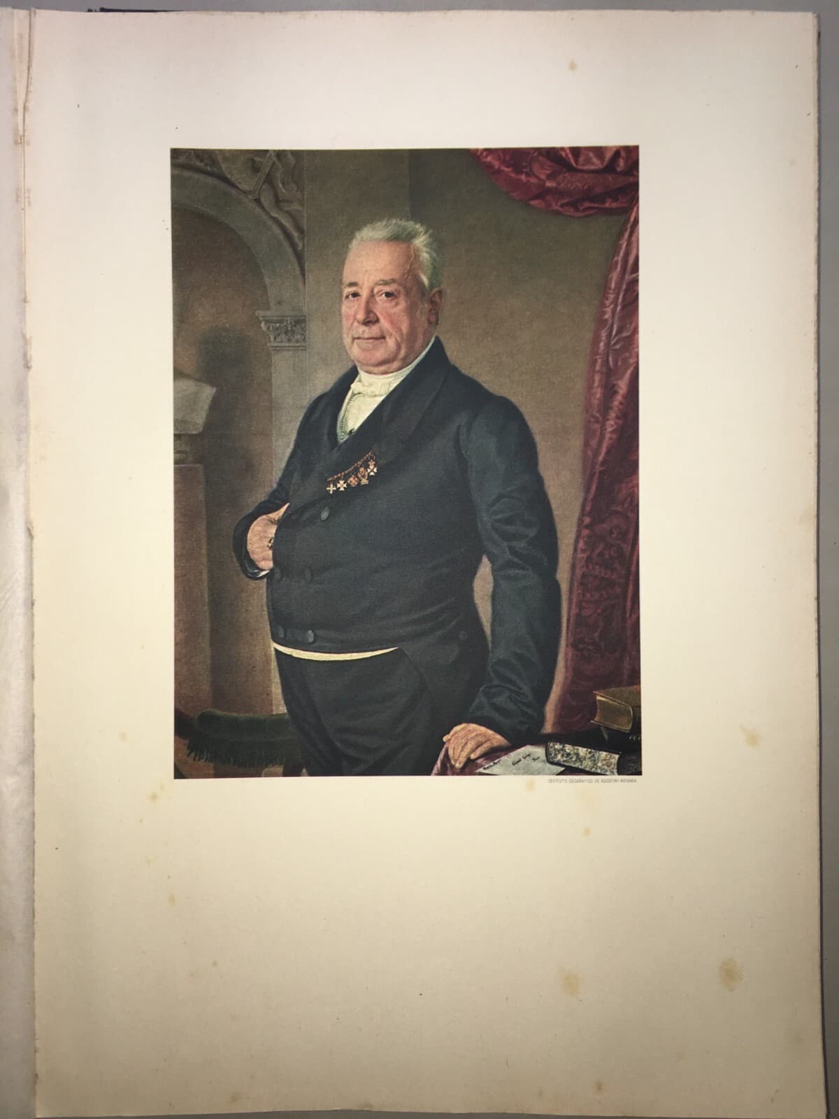 Ritratto Di Angelo Giannichesi, Fondatore Di Assicurazioni. Stampa Decorativa.