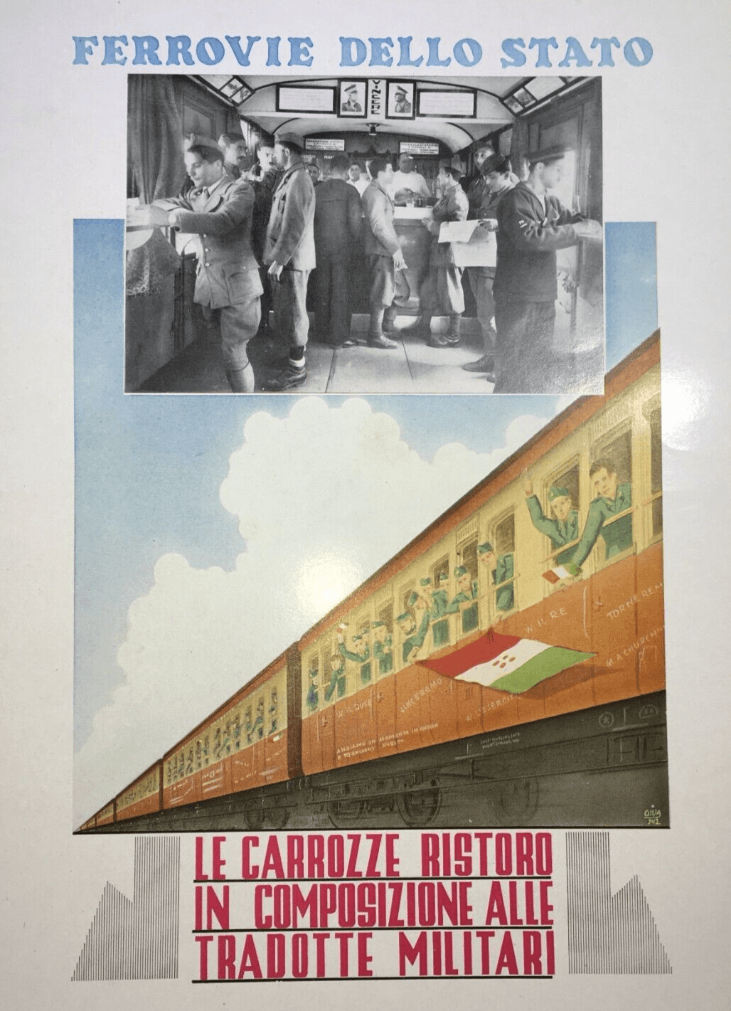 Ferrovie Dello Stato: Carrozze Ristoro E Tradotte Militari, 1942