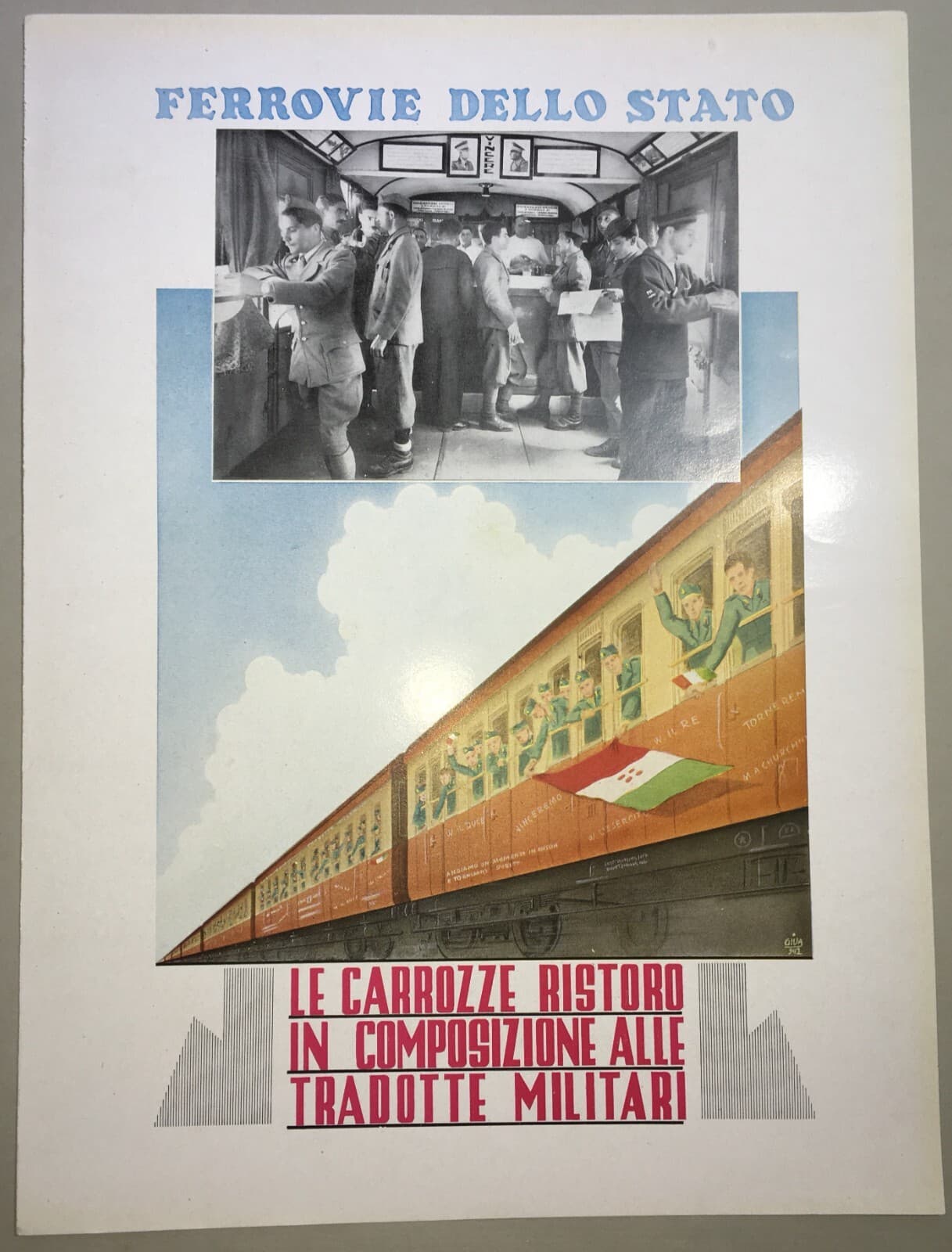 Ferrovie Dello Stato: Carrozze Ristoro E Tradotte Militari, 1942