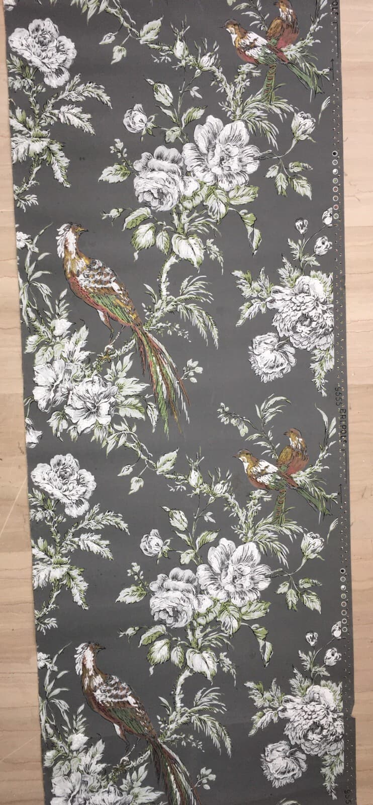 Arte E Decorazione: Carta Da Parato Pochoir Con Uccelli E Pappagalli