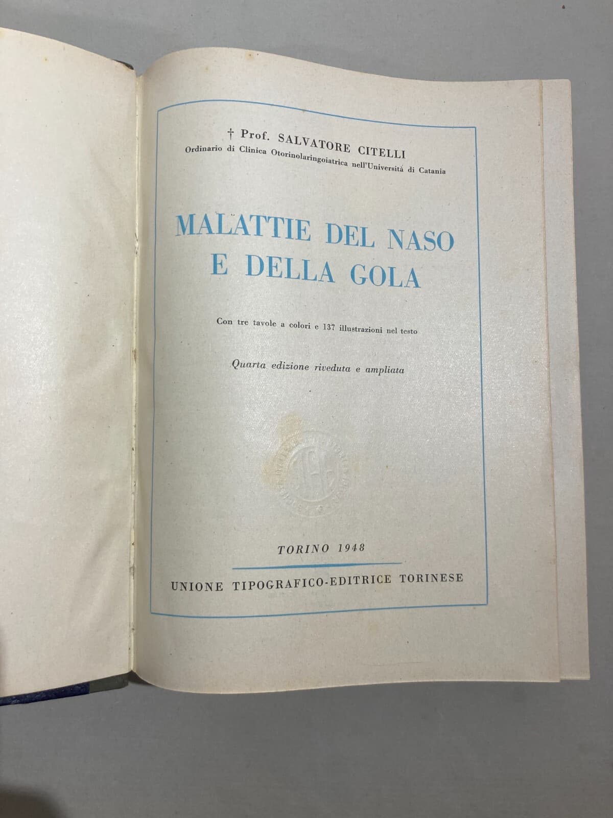 Medicina: Malattie Del Naso E Della Gola (1948)