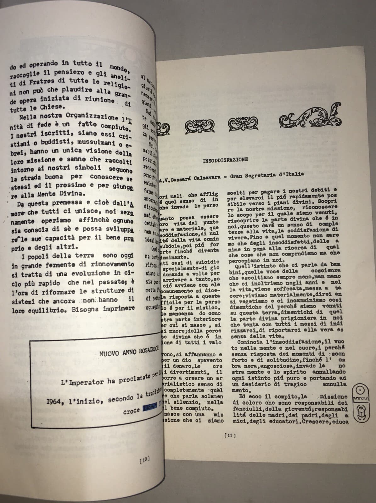 Il Rosacroce: Rivista Dell'Ordine Rosacroce AMORC, N. 1, 1964