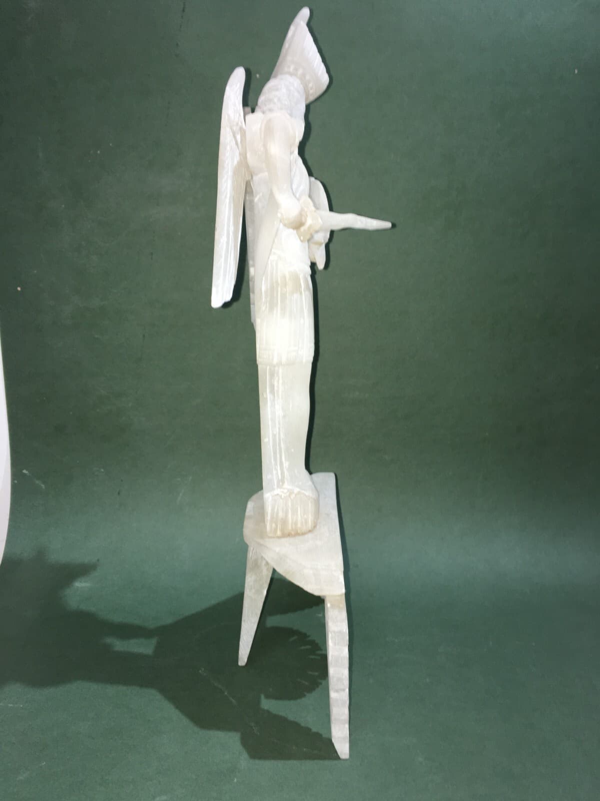 Arte Popolare Devozionale: Scultura Di San Michele Arcangelo In Alabastro