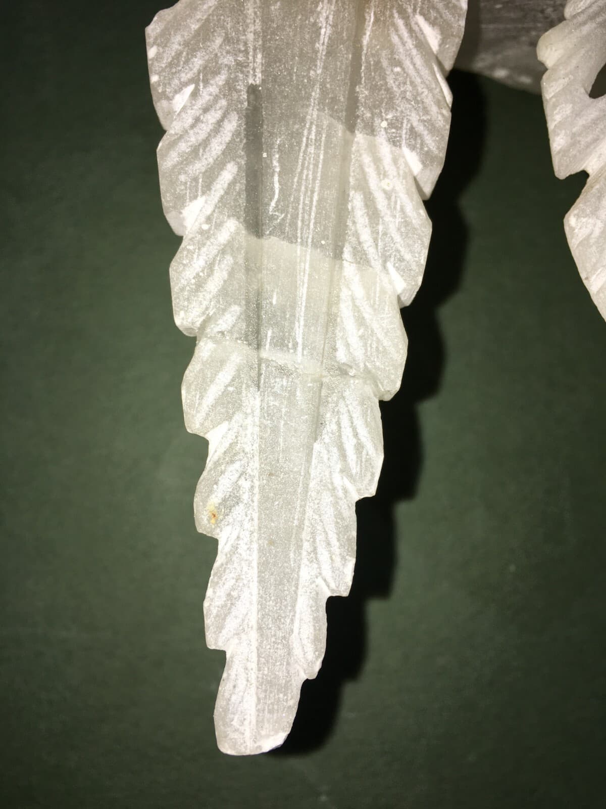 Arte Popolare Devozionale: Scultura Di San Michele Arcangelo In Alabastro