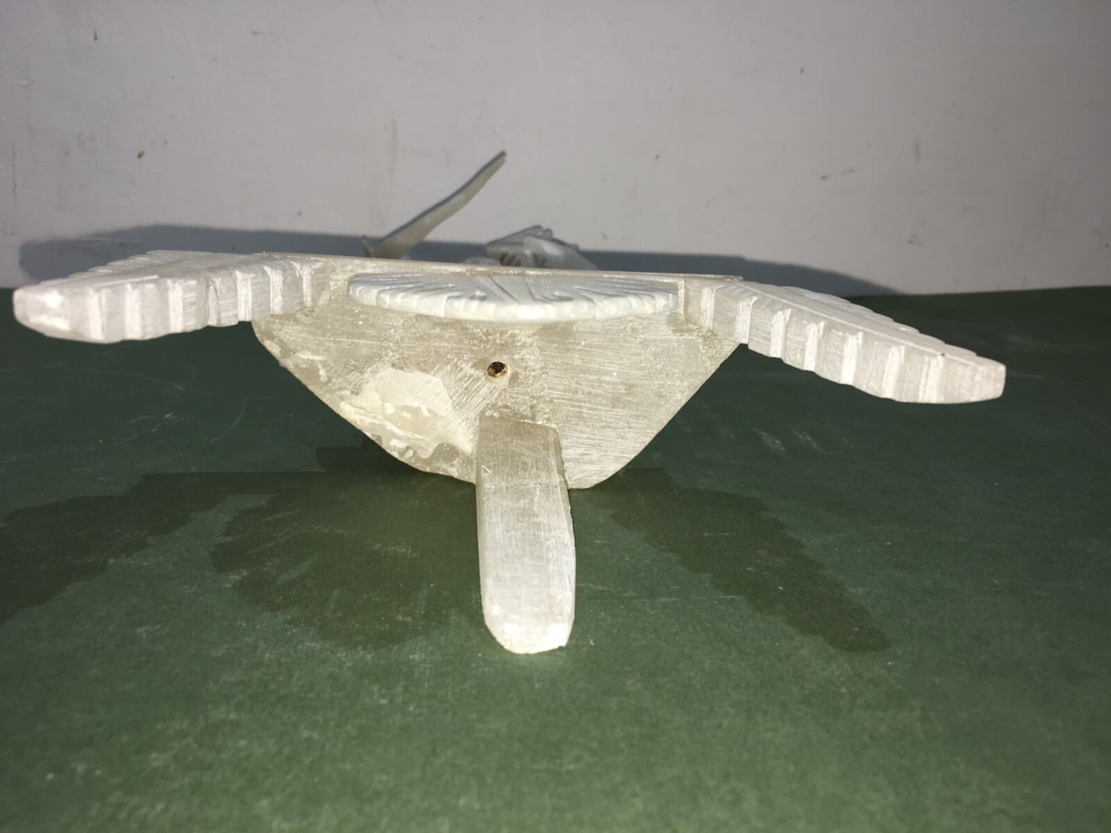 Arte Popolare Devozionale: Scultura Di San Michele Arcangelo In Alabastro