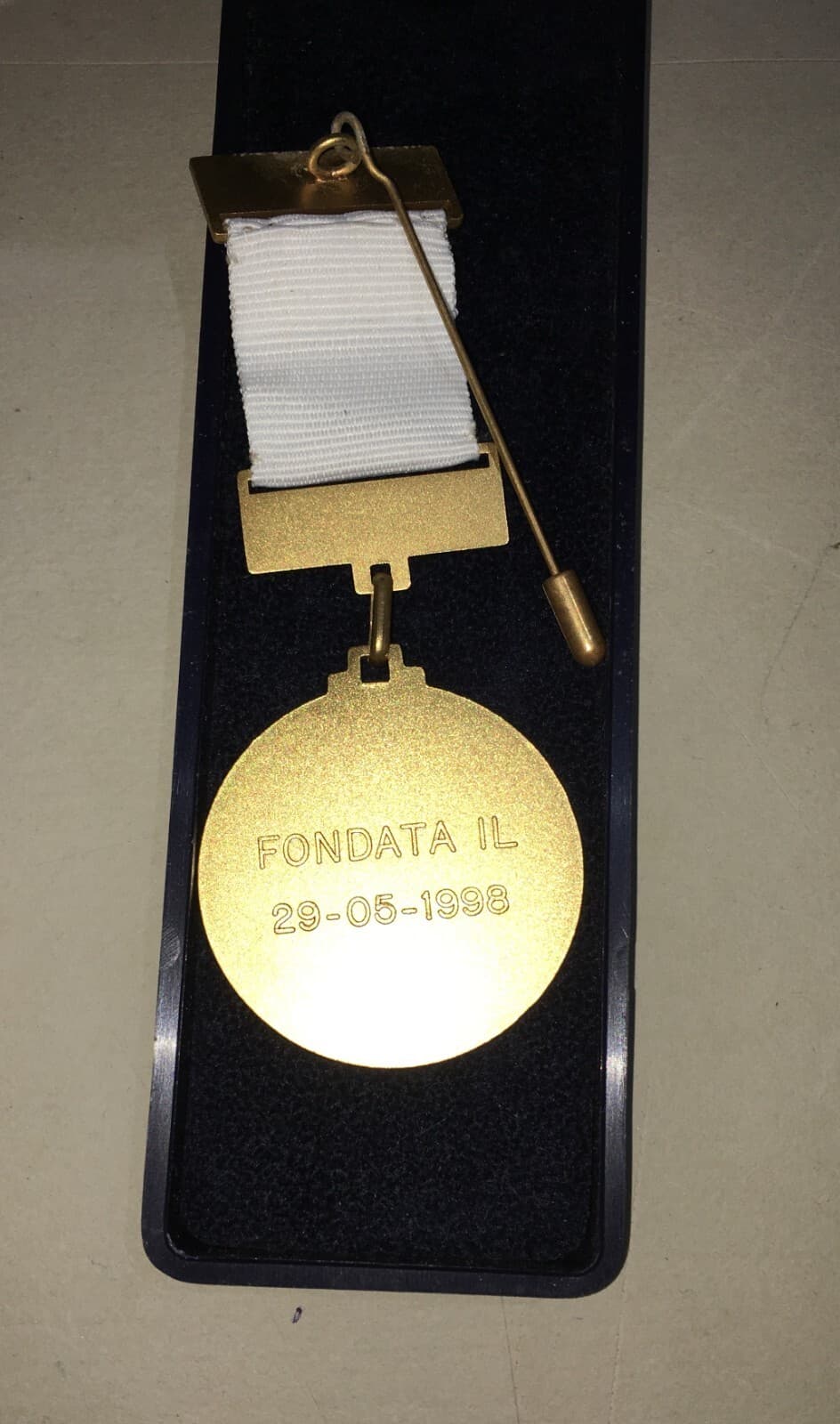 Massoneria: Medaglia Simbologia Massonica Gran Loggia Federale Italiana, 1998