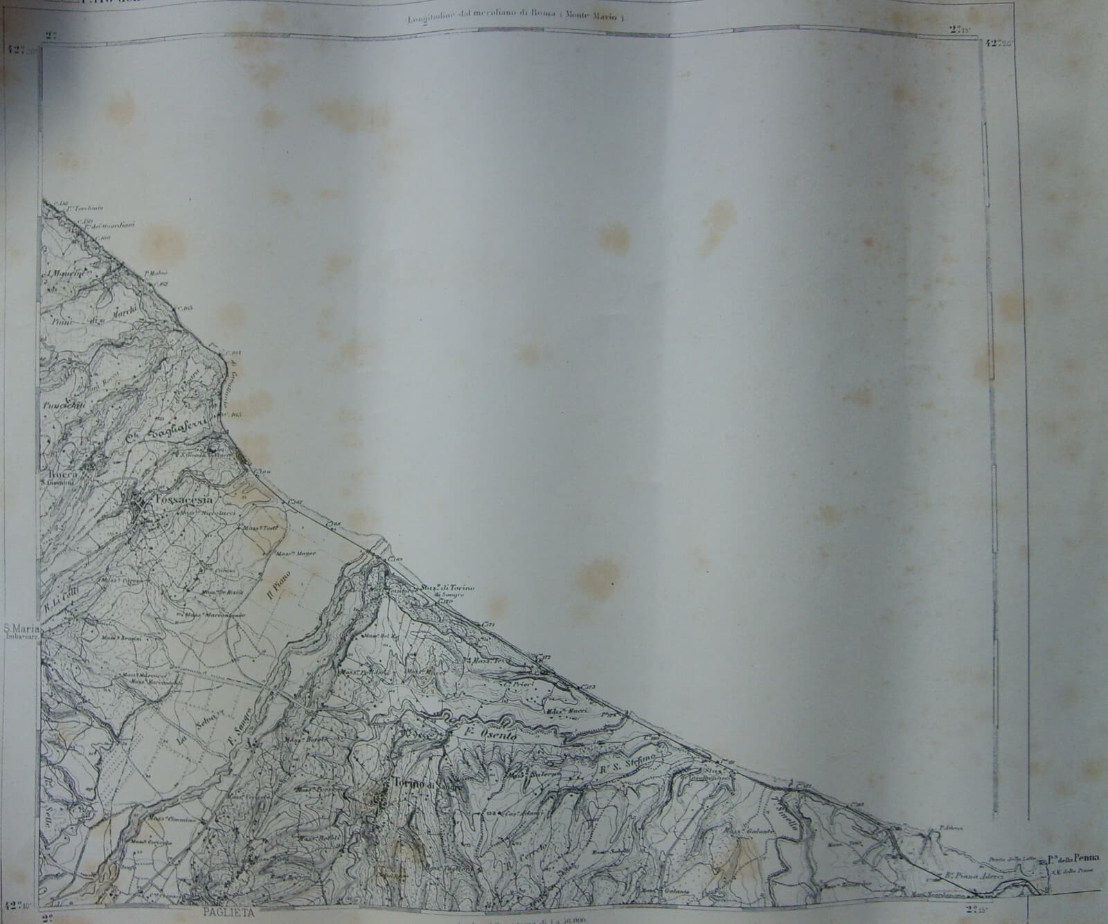 Abruzzo, Chieti, Torino Di Sangro, Fossacesia, Rocca S. Giovanni. Antica Topografia.