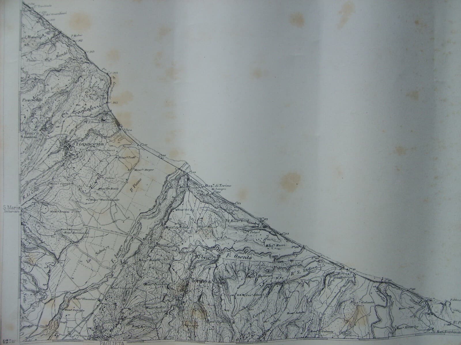 Abruzzo, Chieti, Torino Di Sangro, Fossacesia, Rocca S. Giovanni. Antica Topografia.