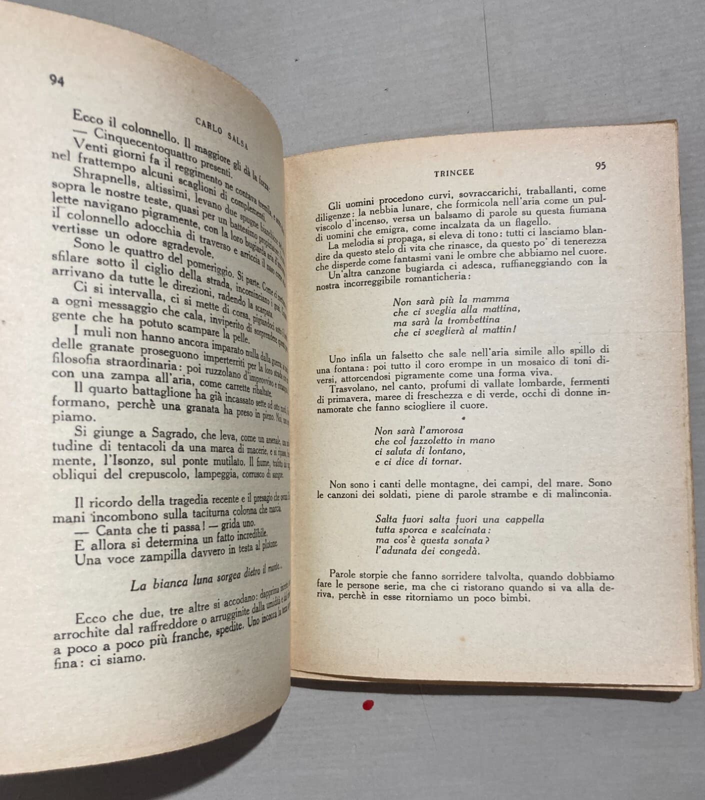 Trincee Di Carlo Salsa (1934)