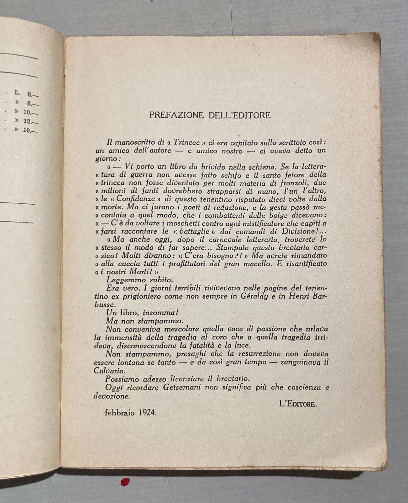 Trincee Di Carlo Salsa (1934)