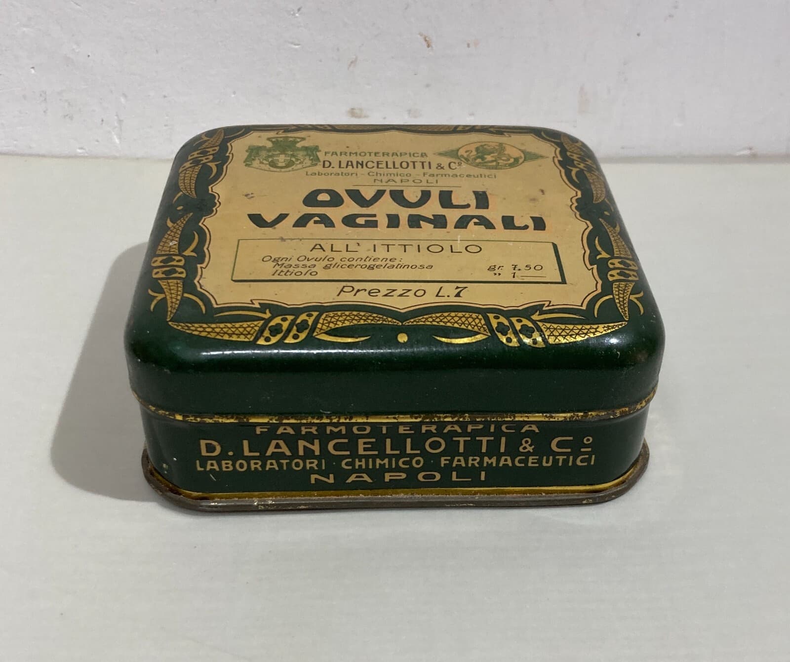 Astuccio Pubblicitario Farmacoterapica D. Lancellotti   Ovuli Vaginali