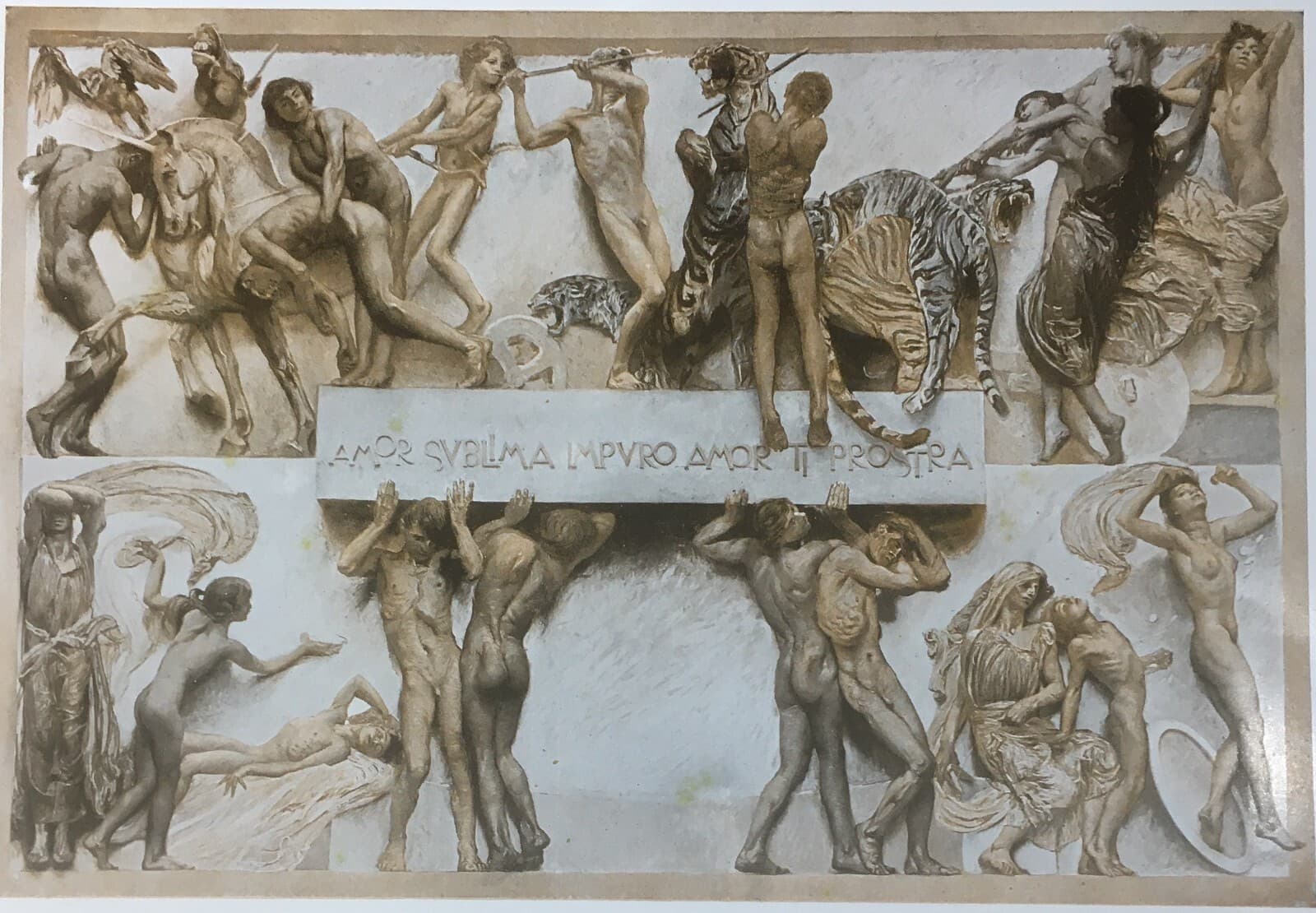 Arte Simbolista: Aristide Sartorio, L'Amore. Esposizione Di Venezia.