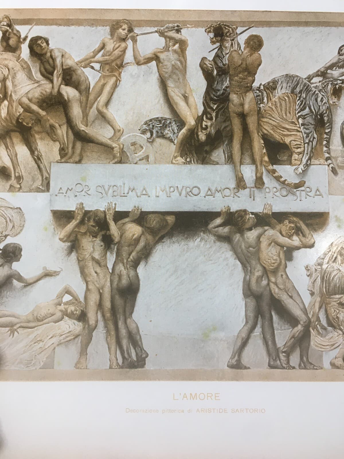 Arte Simbolista: Aristide Sartorio, L'Amore. Esposizione Di Venezia.