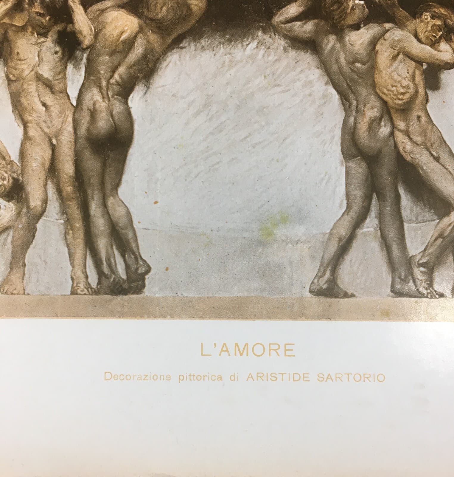 Arte Simbolista: Aristide Sartorio, L'Amore. Esposizione Di Venezia.