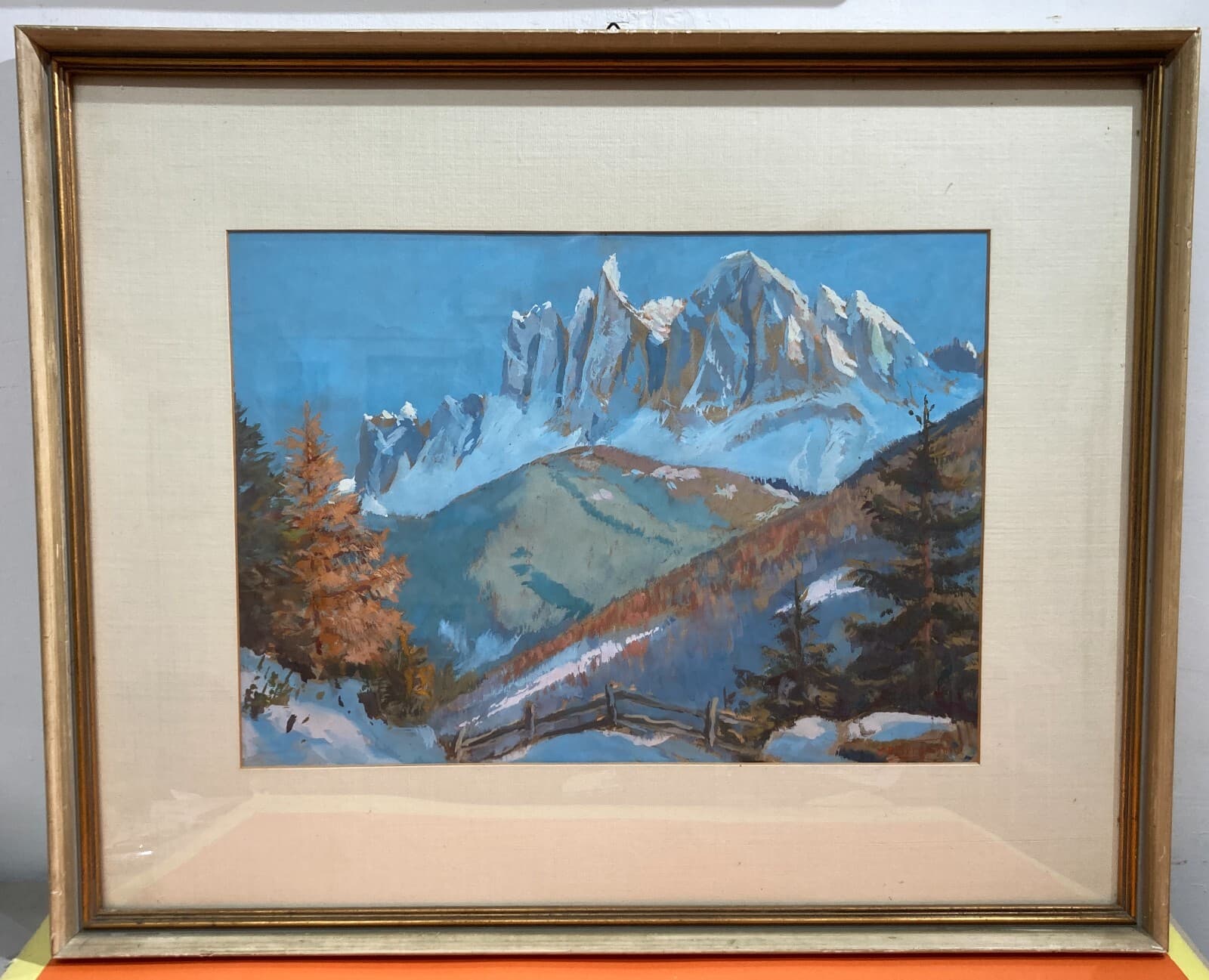Arte Decorativa: Paesaggio Montano Delle Dolomiti Di Conrad Peter Bergmann