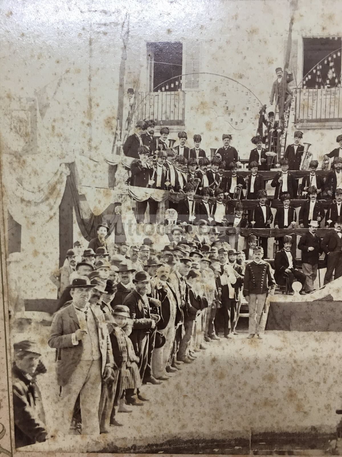 Musica, Bande Musicali, Banda Di Roma, Antica Fotografia Palumbo, Piedimonte d'Alife