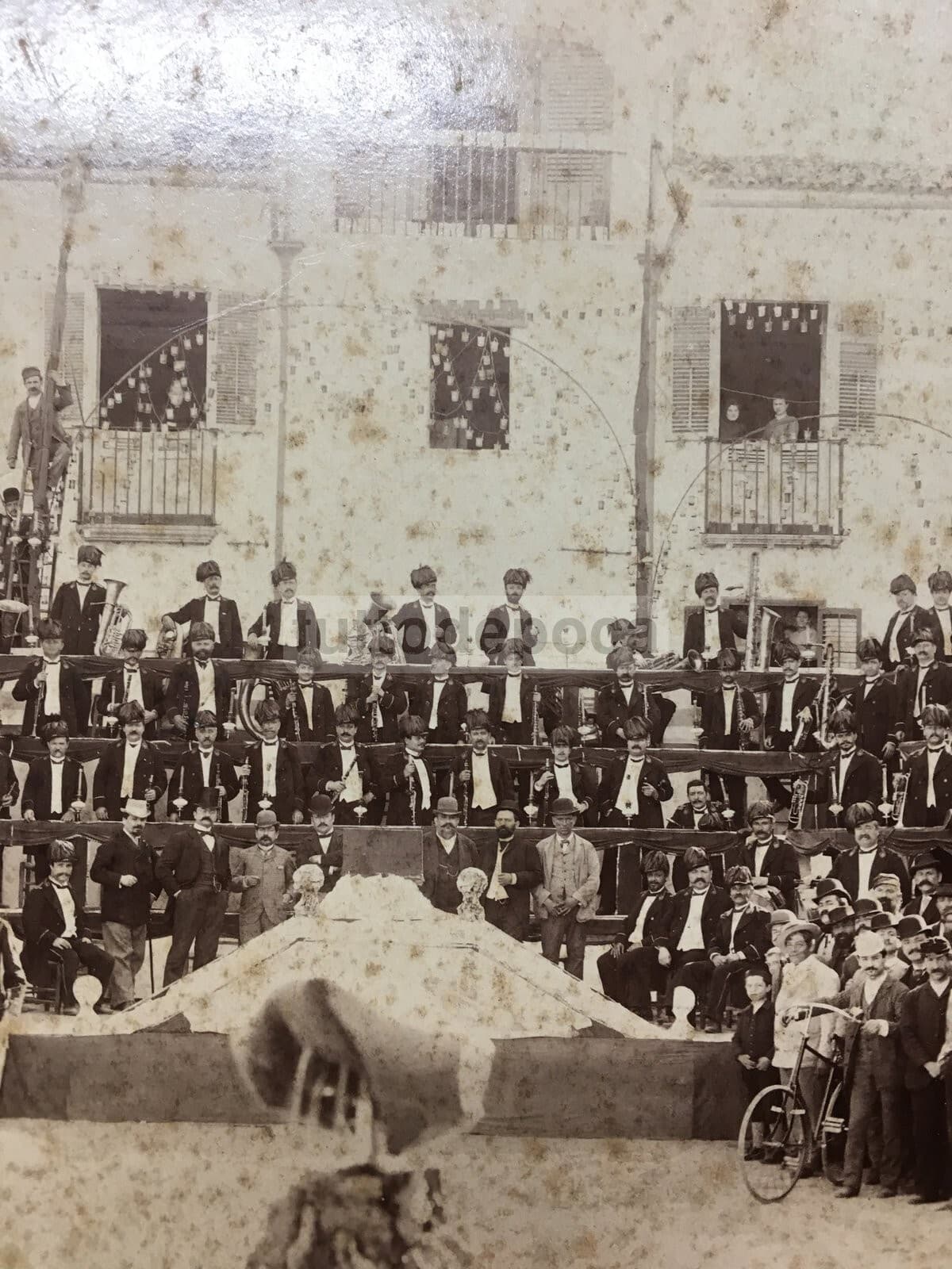 Musica, Bande Musicali, Banda Di Roma, Antica Fotografia Palumbo, Piedimonte d'Alife