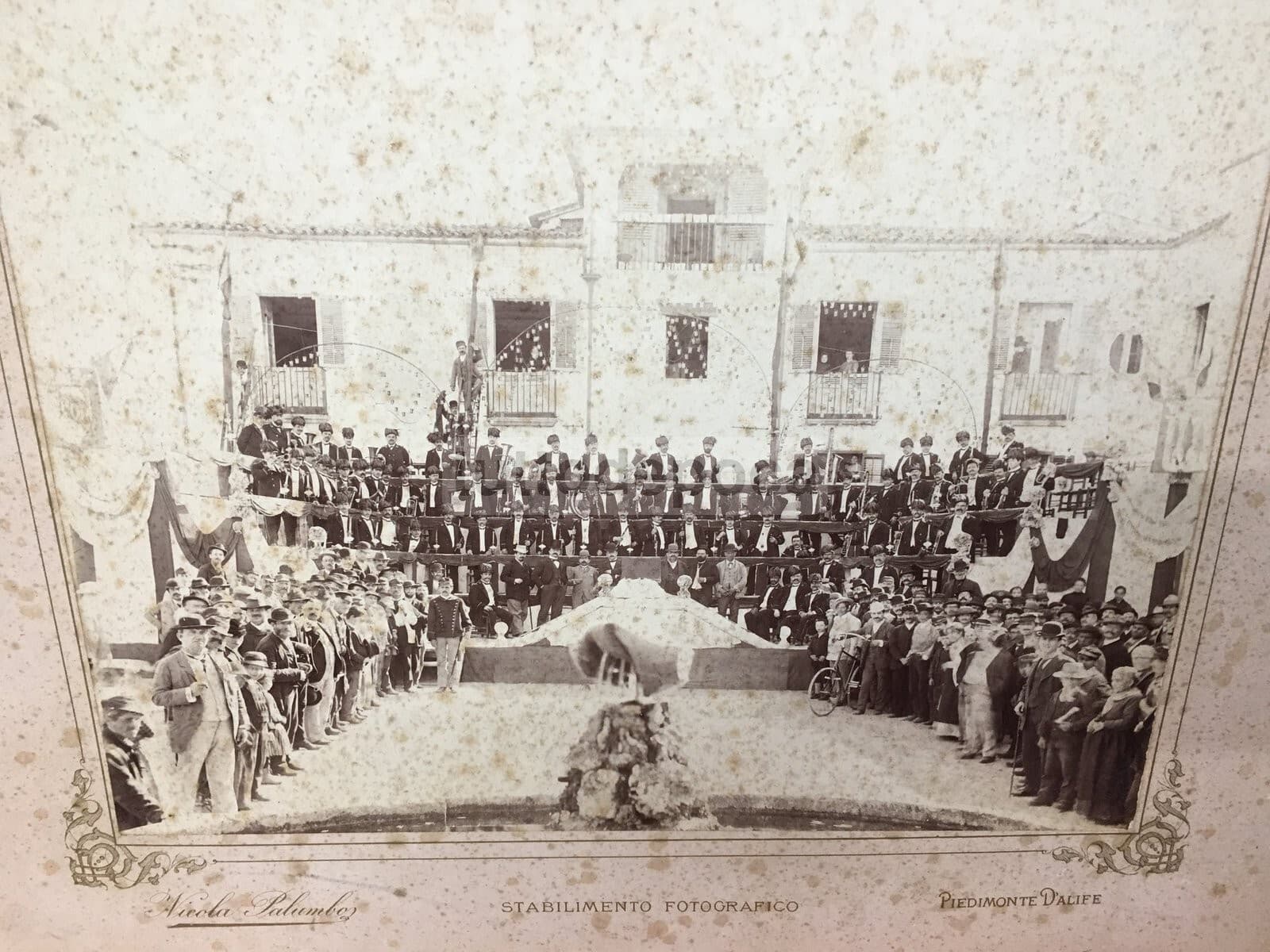 Musica, Bande Musicali, Banda Di Roma, Antica Fotografia Palumbo, Piedimonte d'Alife