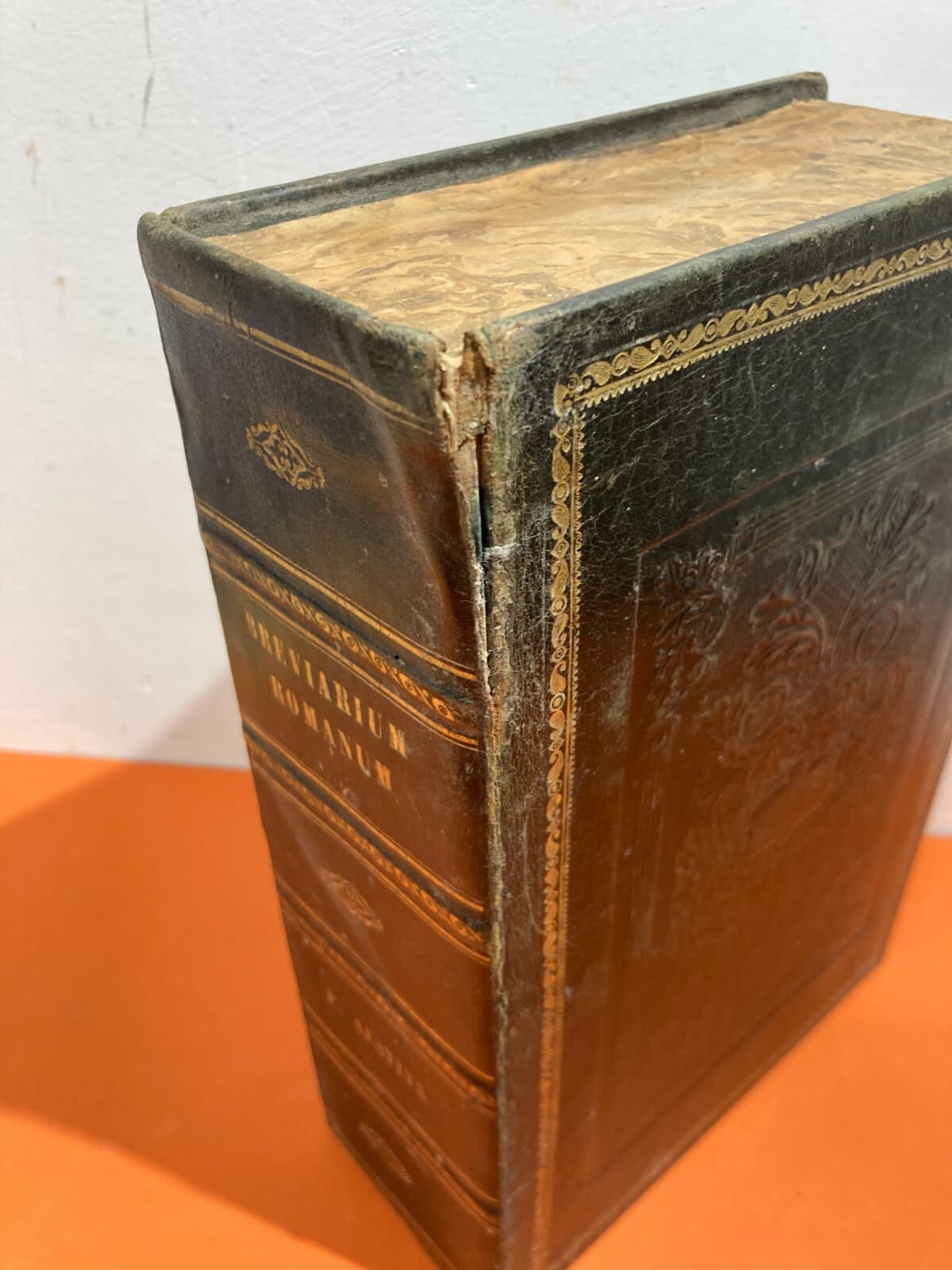 Antiche Legature: 4 Scatole Finti Libri Decorative d'Epoca