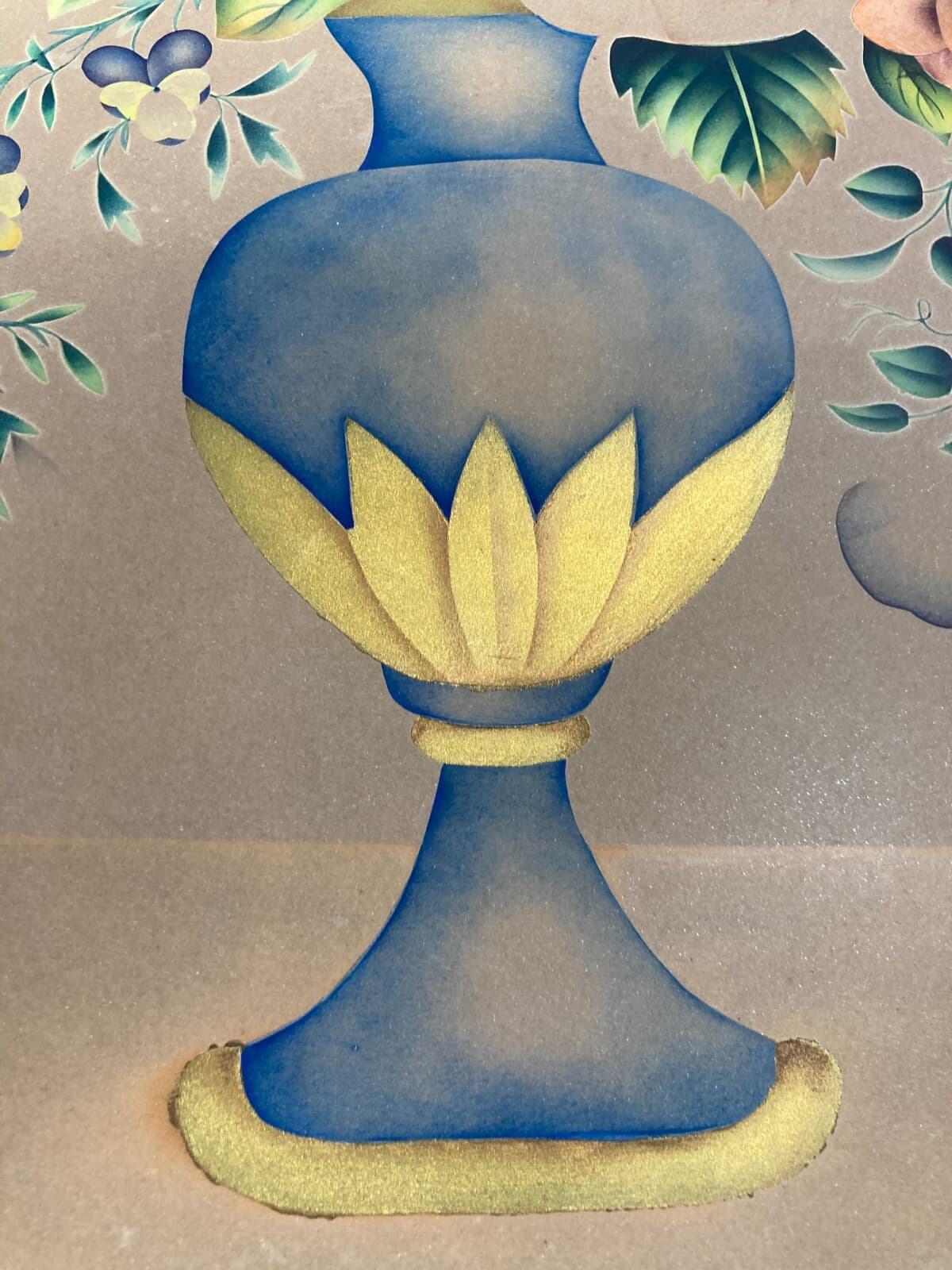 Composizione Floreale Artistica Con Dorature