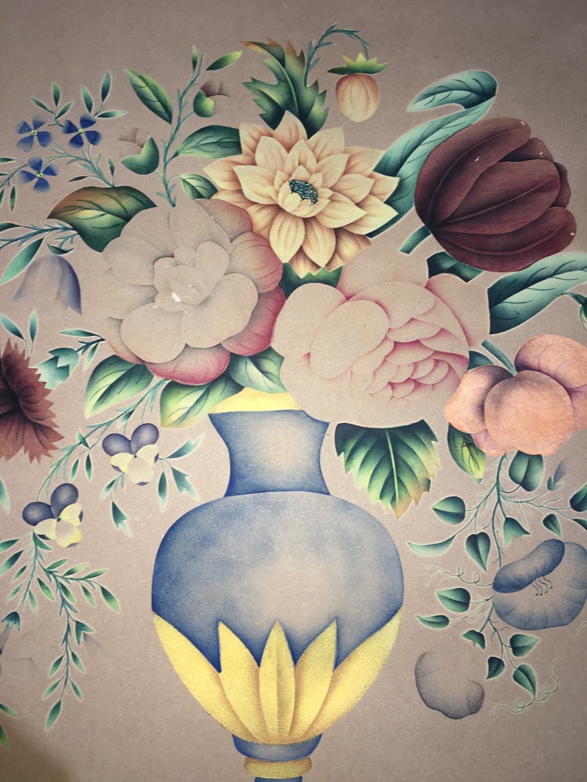 Composizione Floreale Artistica Con Dorature