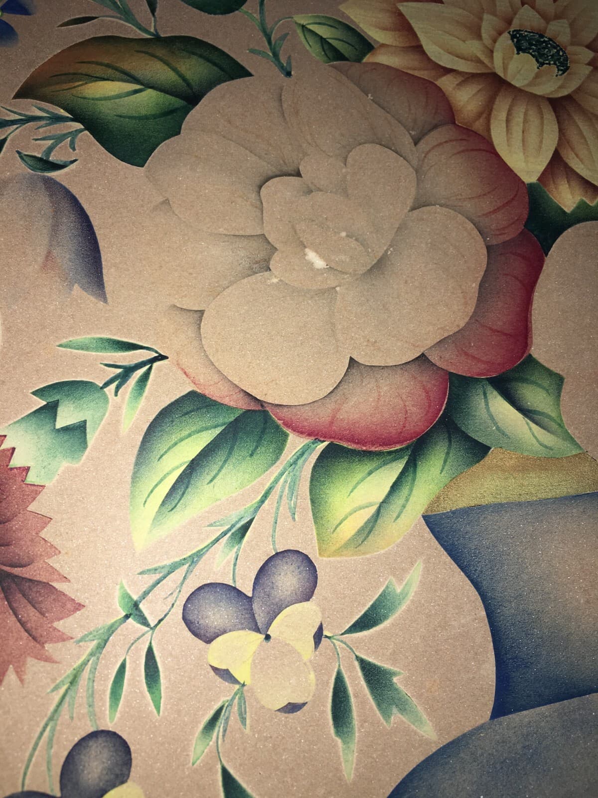 Composizione Floreale Artistica Con Dorature