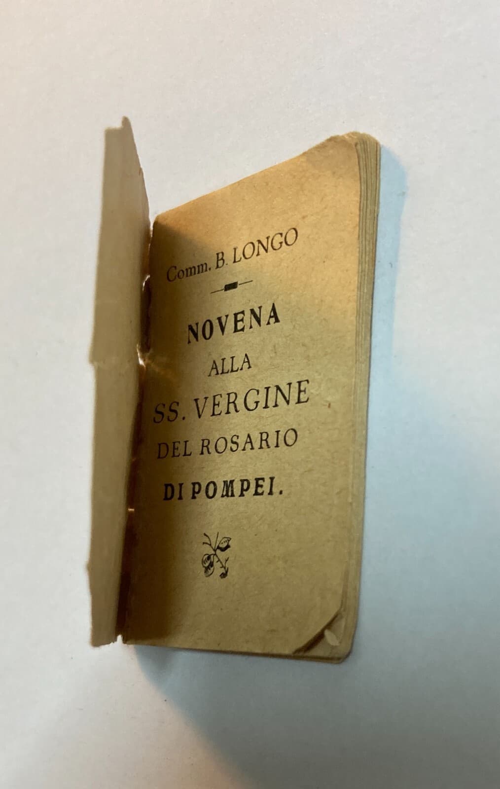 Mini Libri: Antica Edizione Devozionale. Bartolo Longo, Madonna Del Rosario, Pompei