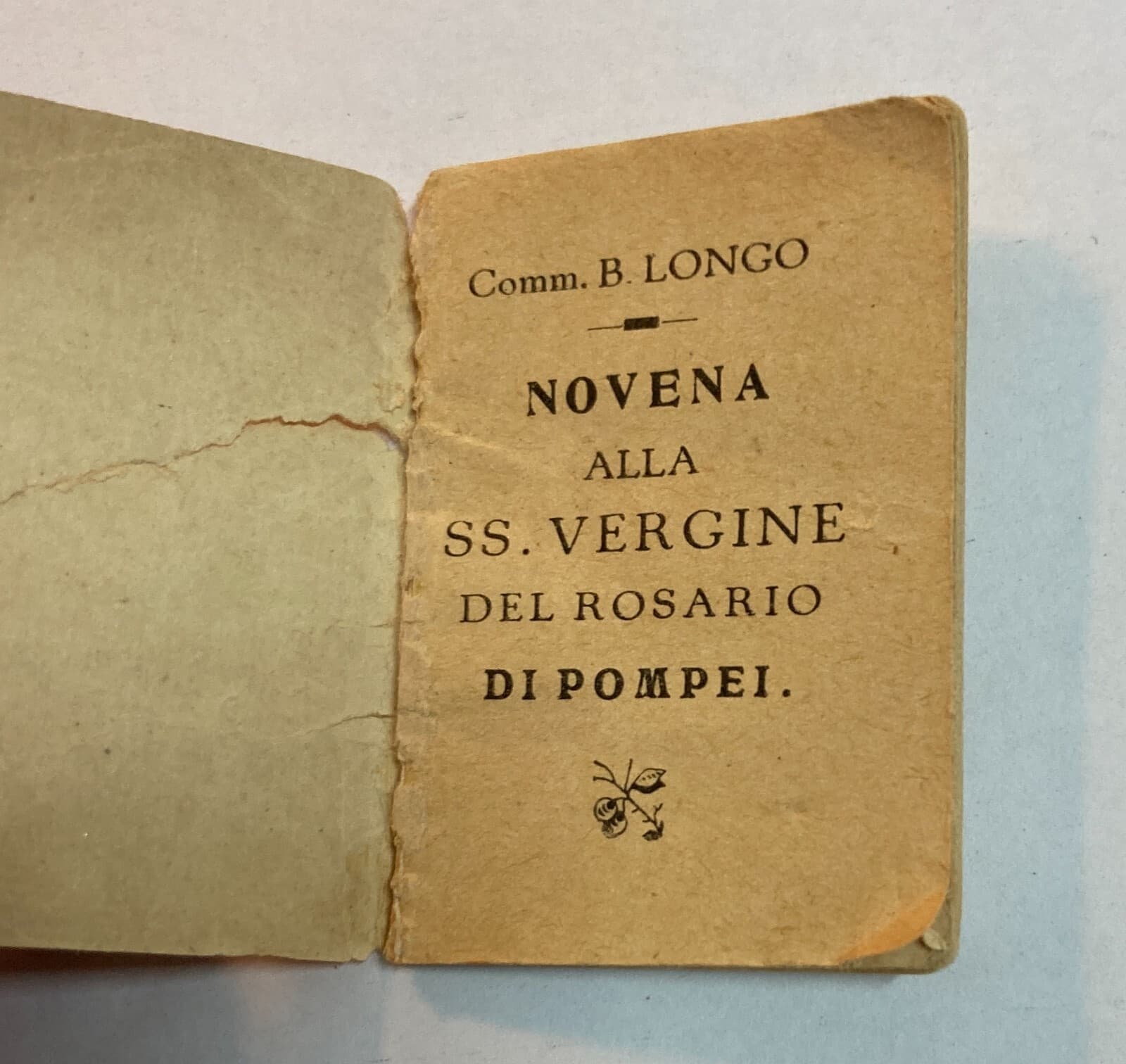 Mini Libri: Antica Edizione Devozionale. Bartolo Longo, Madonna Del Rosario, Pompei