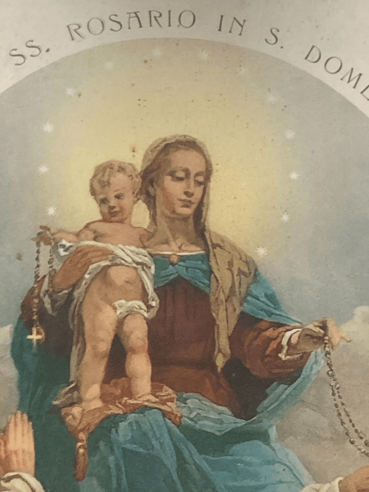 Madonna Del Rosario, San Domenico, Lanave   Stampa d'Epoca, 1935