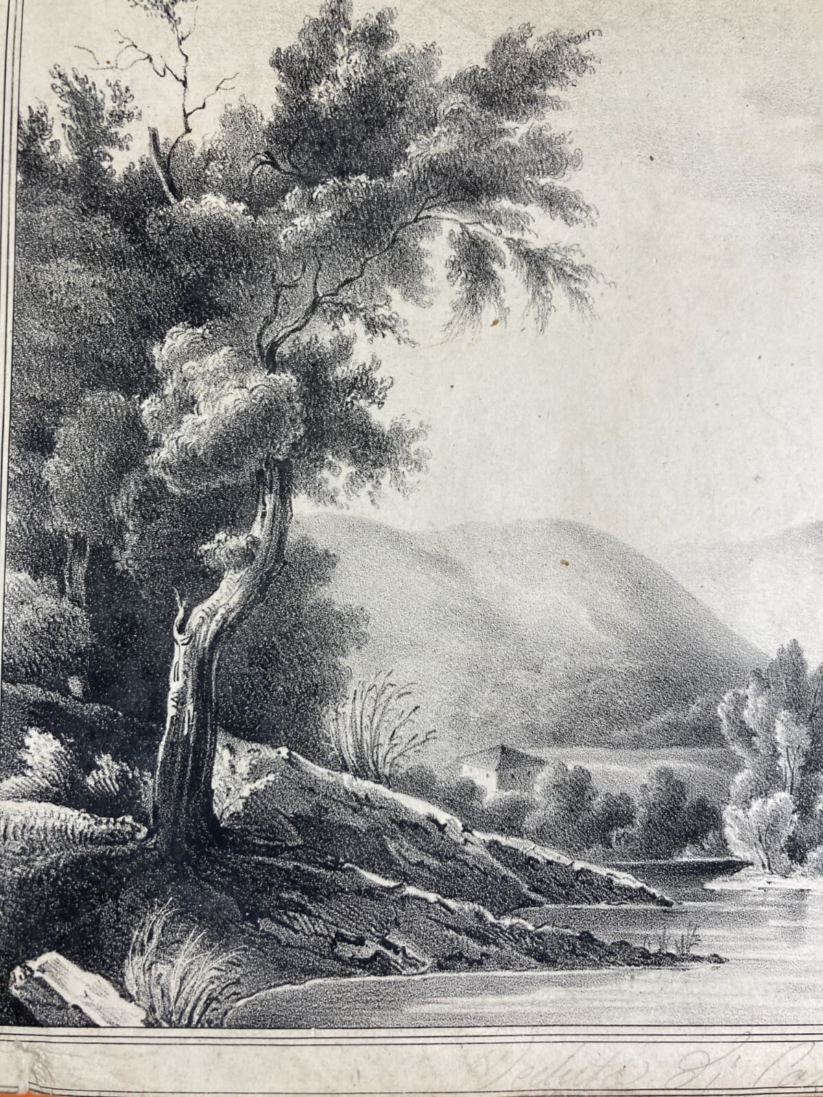 Dintorni Di Campobasso: Antica Veduta Paesaggistica Panoramica