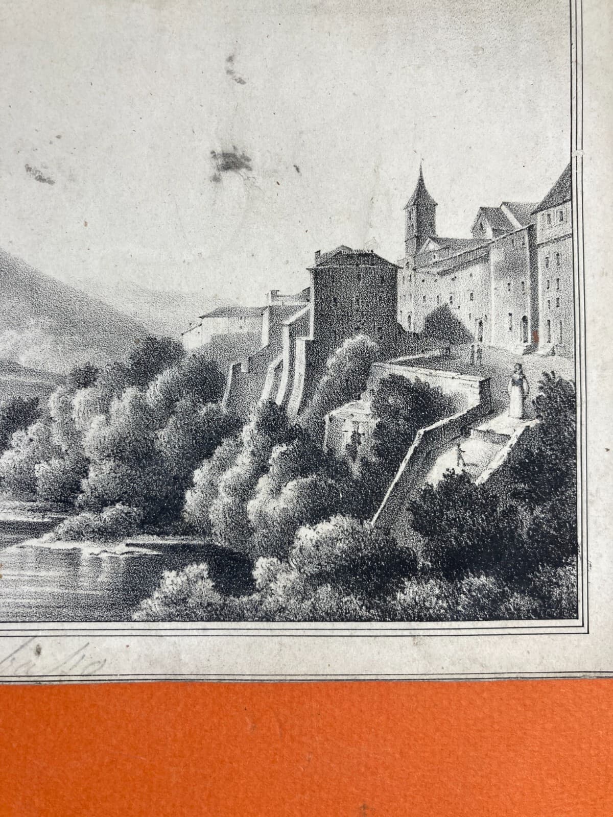 Dintorni Di Campobasso: Antica Veduta Paesaggistica Panoramica