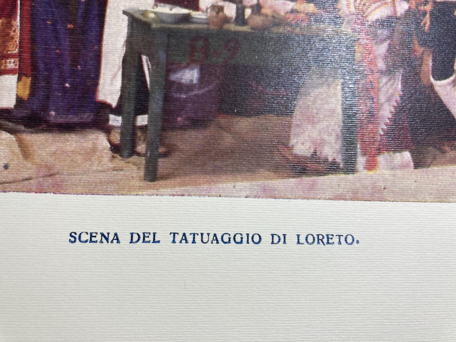Arte, Folklore E Tatuaggi A Loreto, Marche. Grande Stampa A Colori, Rara Riedizione.