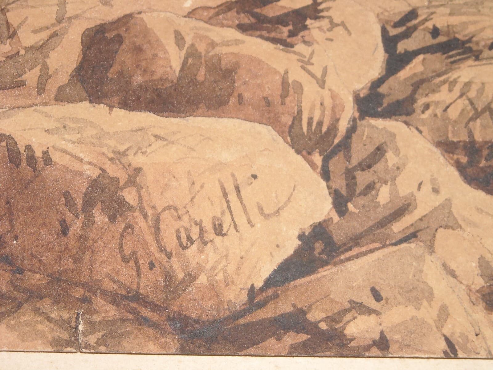 Arte Napoletana Dell'800: Posillipo, Veduta Panoramica Di Carelli