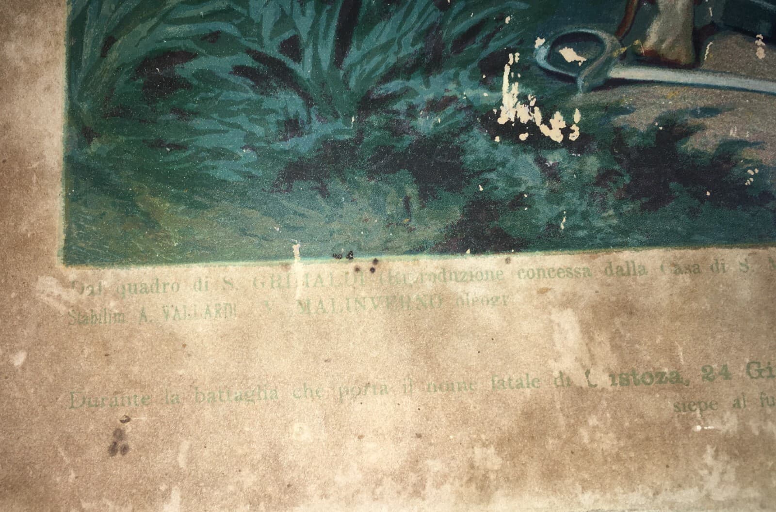 Il Quadrato Di Villafranca: Grande Cromolitografia Risorgimentale Di Stanislao Grimaldi