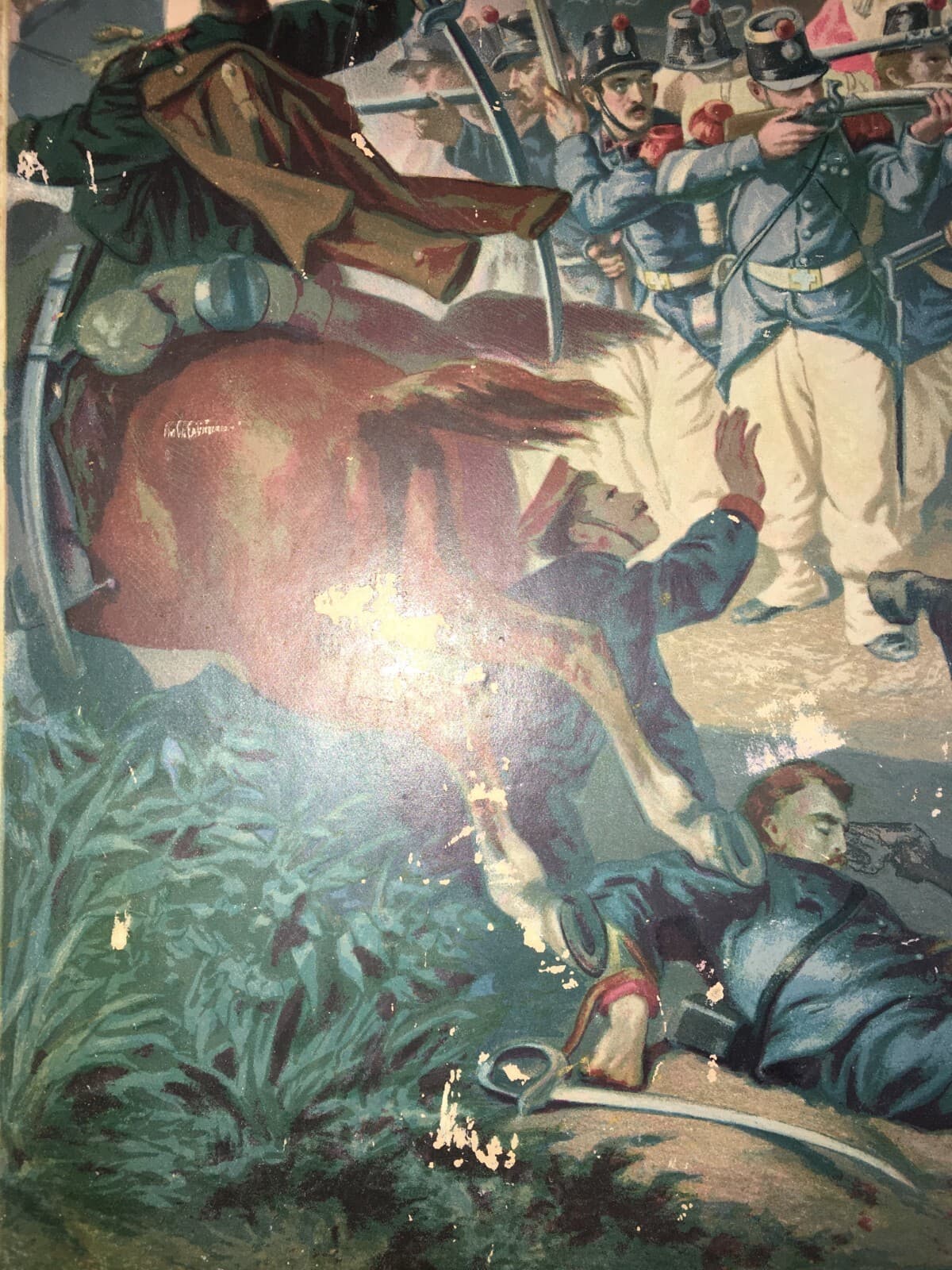 Il Quadrato Di Villafranca: Grande Cromolitografia Risorgimentale Di Stanislao Grimaldi