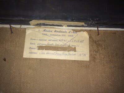 Puglia, Isole Tremiti: Grotta Delle Viole. Dipinto d'Epoca Di Luigi Schingo, 1950