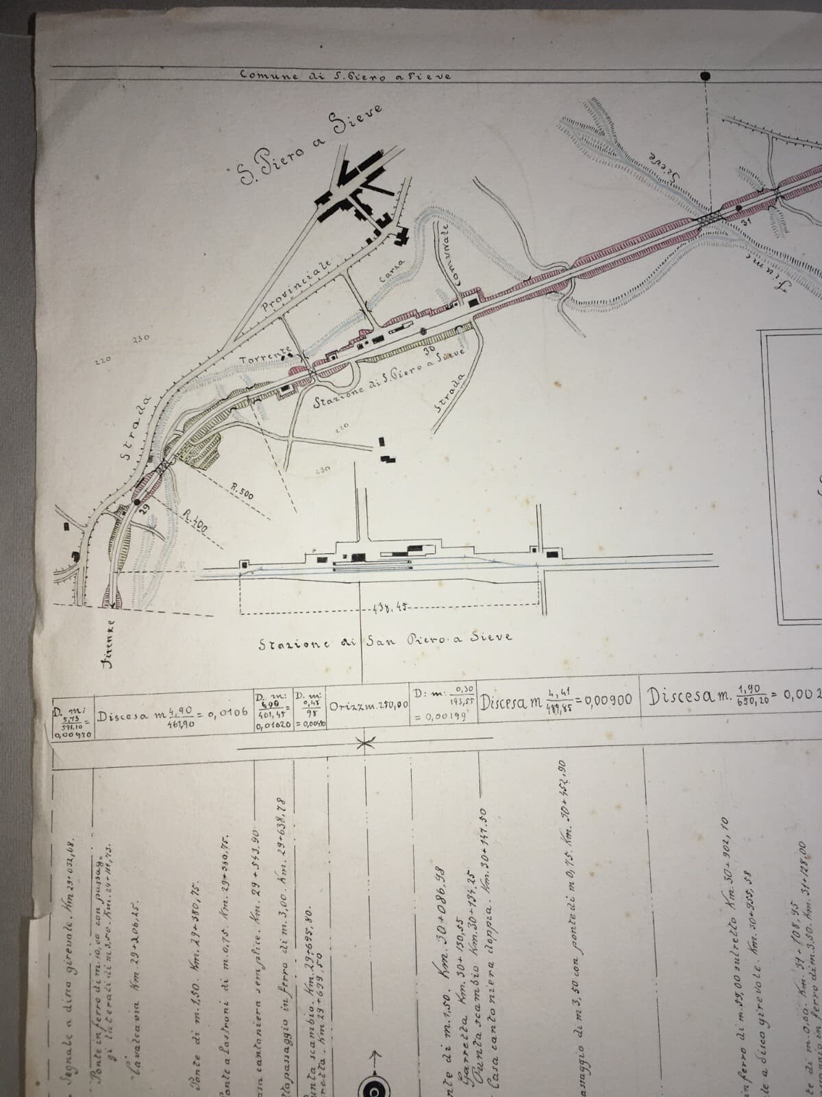 Ferrovie, Treni, Stazioni: Progetto Planimetria Linea Firenze Faenza