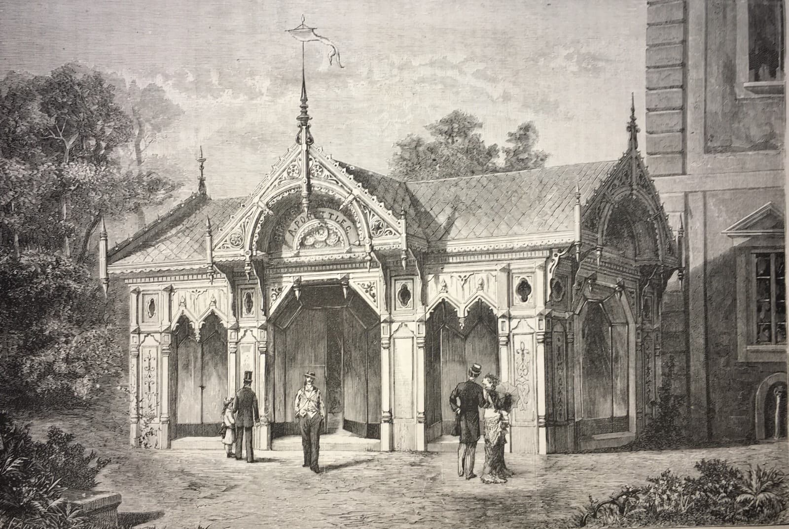 Arte, Architettura, Esposizione Di Milano, 1881, Padiglione Ditta Poretti, Birreria