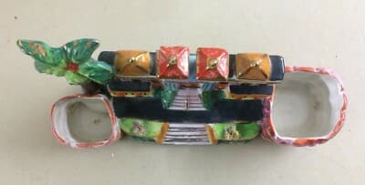 Arte Della Ceramica, Decorativo Soprammobile Pubblicitario Casino Di Sanremo, '900