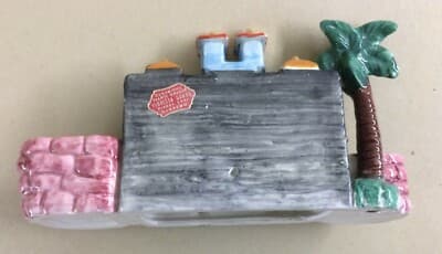 Arte Della Ceramica, Decorativo Soprammobile Pubblicitario Casino Di Sanremo, '900