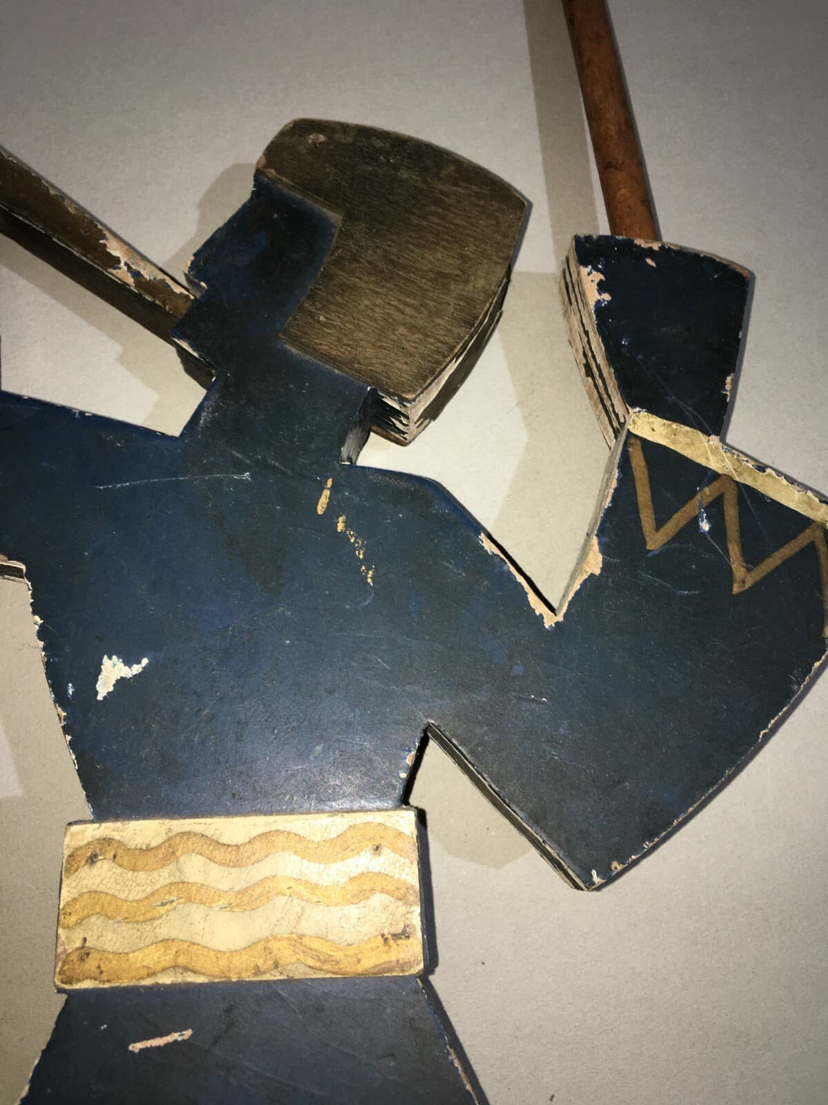 Scultura Futurista In Legno Di Trombettiere, Ambito Fortunato Depero